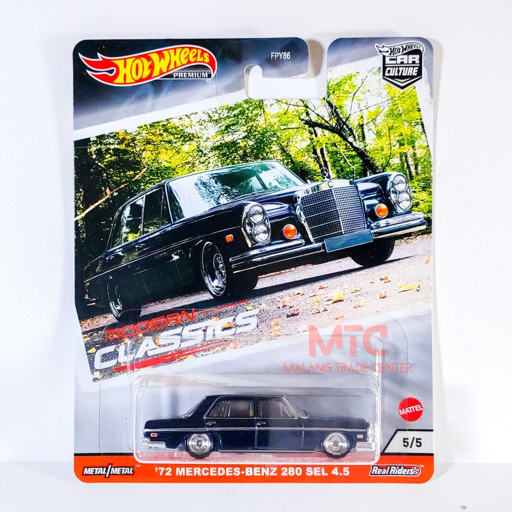 Hot Wheels 72 Mercedes Benz 280 SEL 4.5 Premium Modern Classic 2807