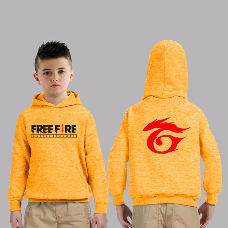 COD/DS/SWEATER KID FREEFIRE GARENA XS (7-11 THN)