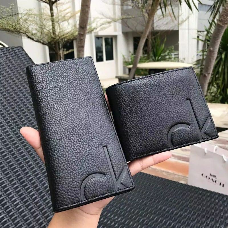 Dompet lipat pria kulit asli CK dompet pria import dompet kulit pria branded