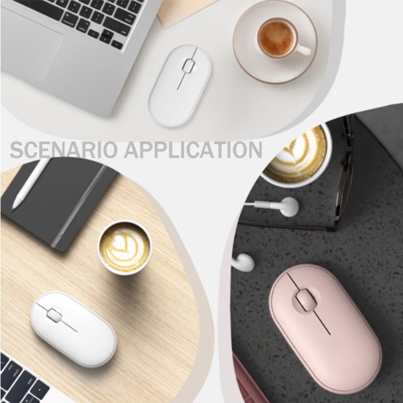 Mouse Wireless Optical Mouse Warna Macaron Dengan Desain Minimalis / Mouse Bluetooth Wireless Simple