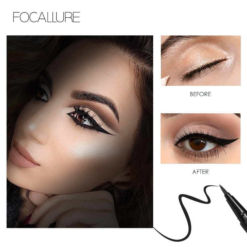 FOCALLURE Black eyeliner Tahan Lama Tahan Air FA13