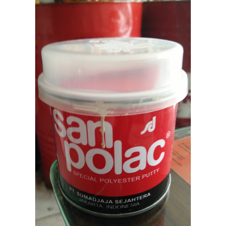 dempul / putty hardener Sanpolac 250gr 250 gram Dempul San Polac + obat
