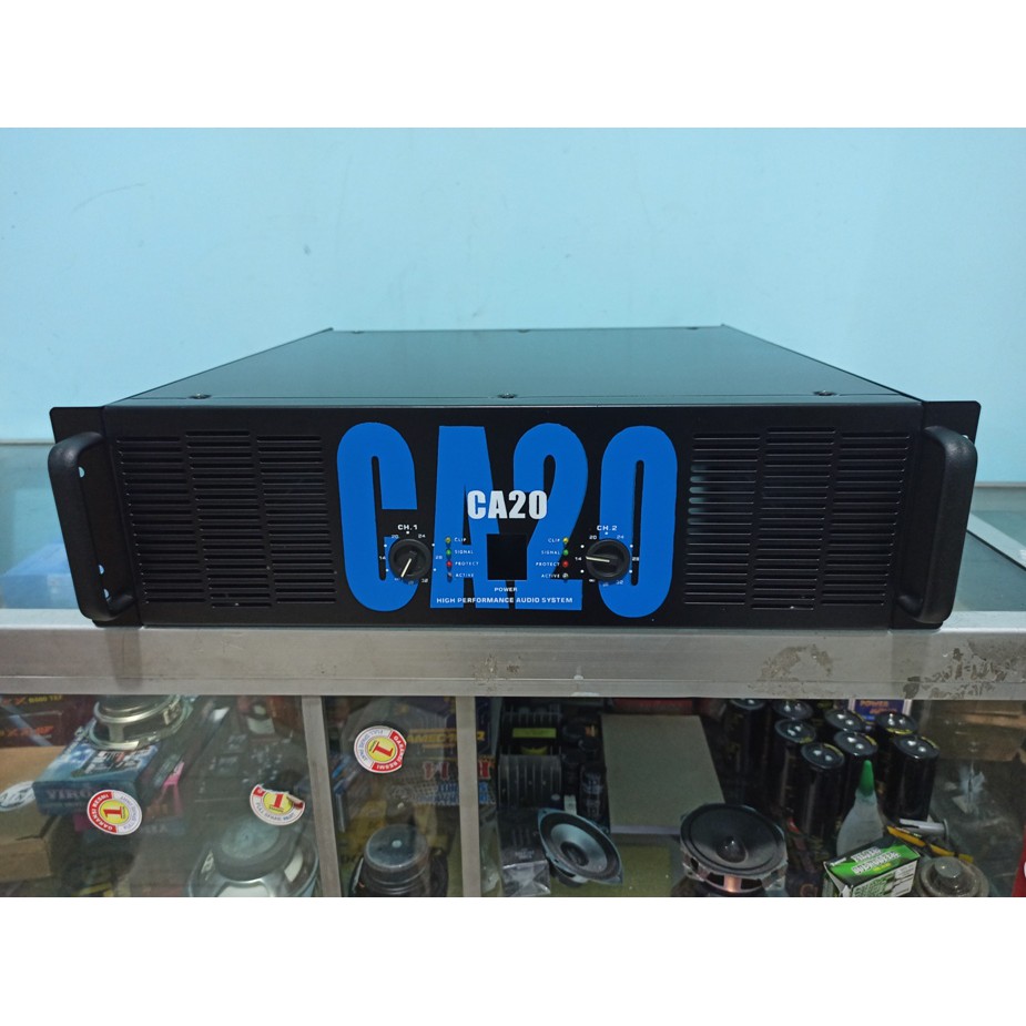 BOX POWER AMPLIFIER PROFESIONAL SOUND SYSTEM CA20 PLUS PANEL DEPAN