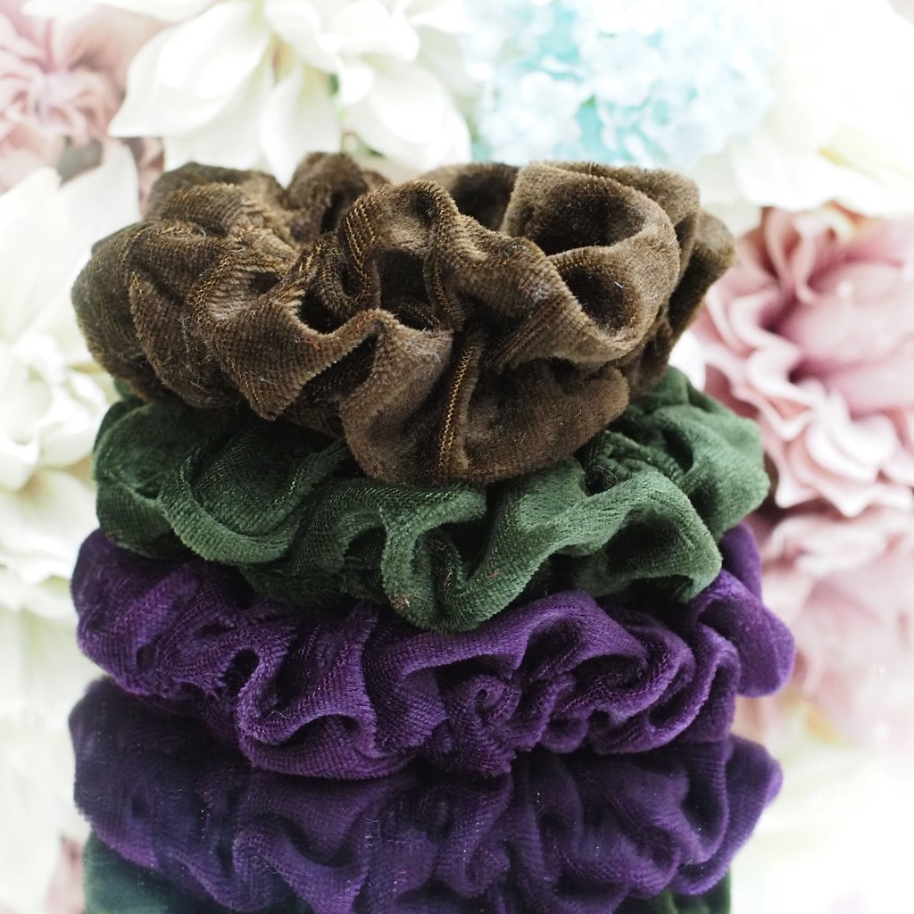 Scrunchie BLUDRU UKURAN BESAR IMPORT GRES KUALITAS PREMIUM HALUS VELVET KOREA Kuncir Scrunchie Berkualitas Aksesoris Rambut Fashion Cepol HIjab