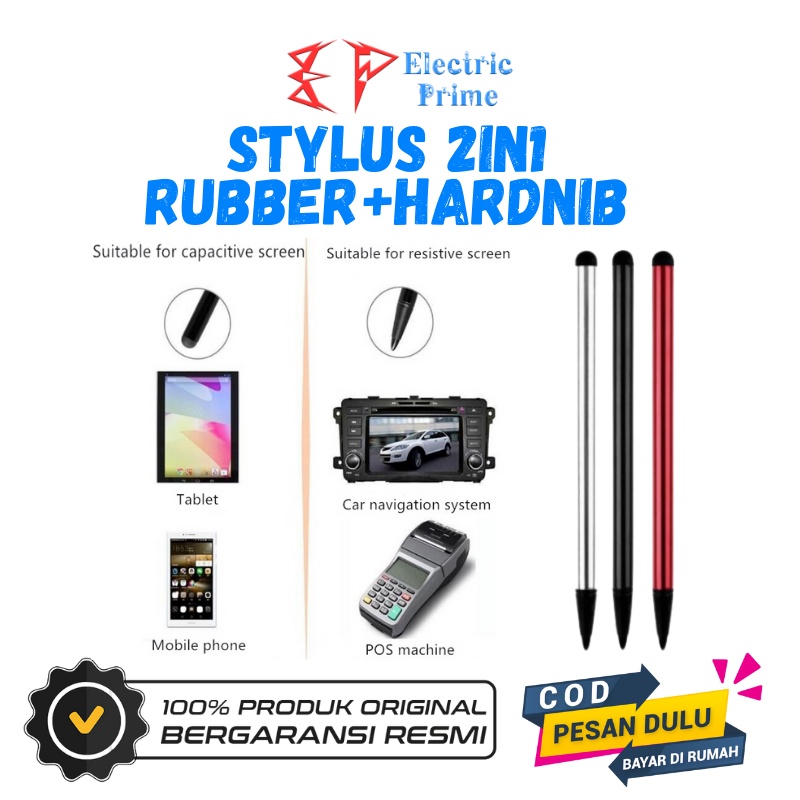 Stylus Pen 2 in 1 Hard Tip Nib TRIPLEDI Universal Touch Screen Tablet Phone PC