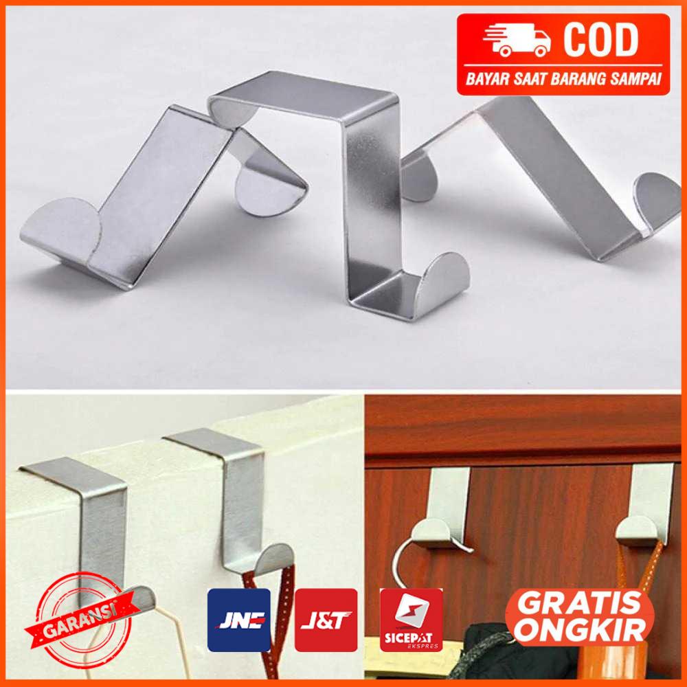 Gantungan Hook Cabinet Door Hanger Stainless Steel 2PCS