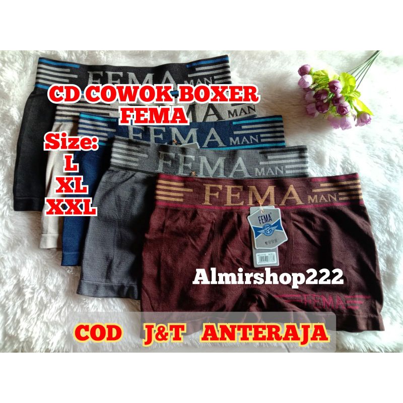 Boxer Cowok Fema Rajut Premium/Celana Dalam BOXER RAJUT PRIA Import SUPER SOFT