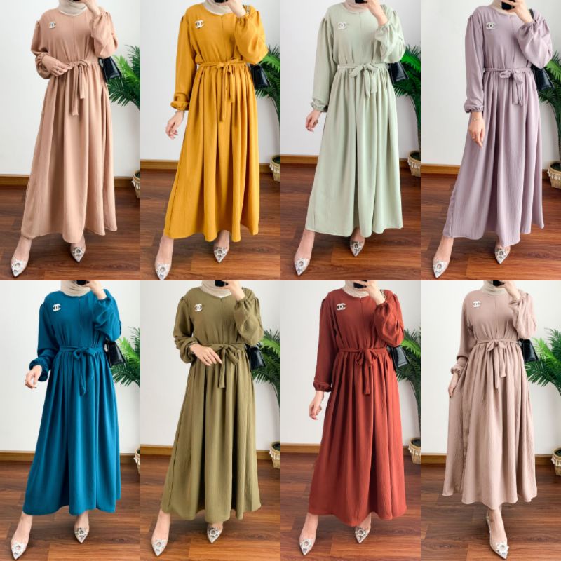 BAVIN MIDI DRESS /DRESS MIDI CRINCLE