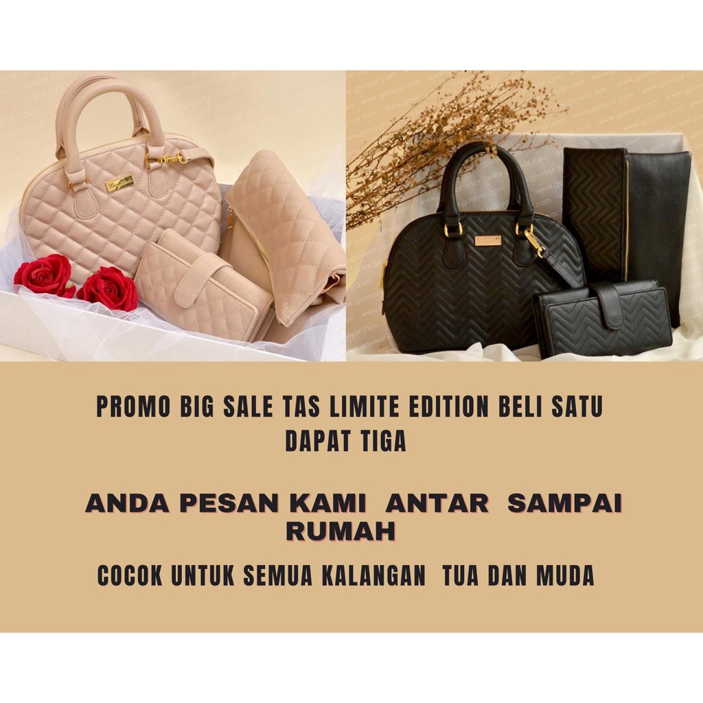 Tas Wanita Selempang 3 IN 1