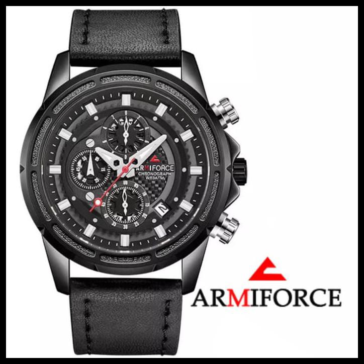Armiforce Original - Chronograph Active - 1 Tahun - Af8004 Full Black