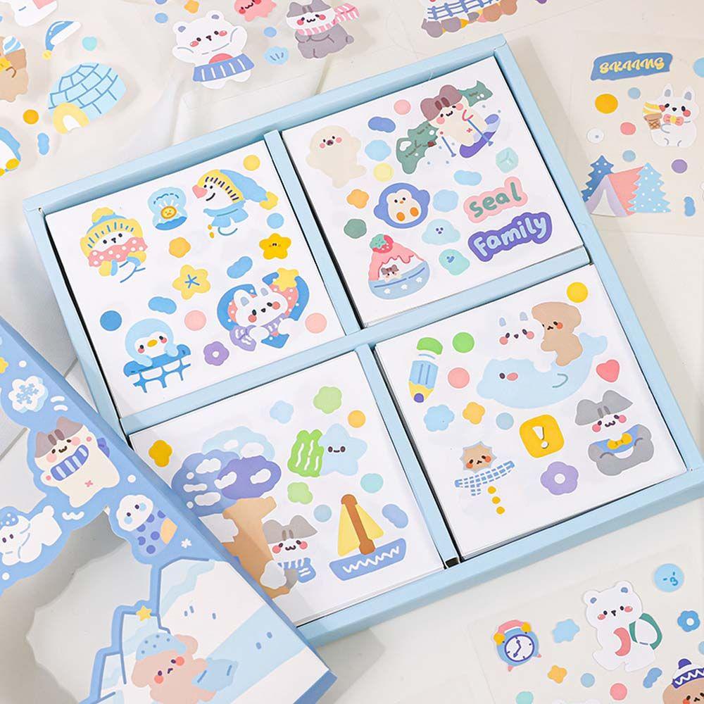 [Elegan] Cat Air Stiker Kreatif DIY Alat Tulis Sekolah Scrapbooking Harian Planner Perekat Decals