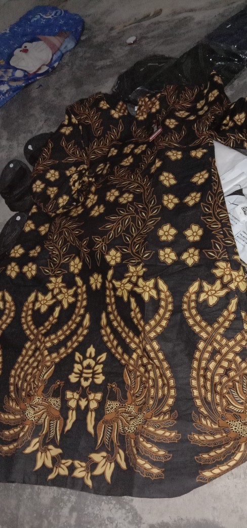 Batik Couple Pria Wanita Motif Cendrawasih Baju Seragam Alkhalis