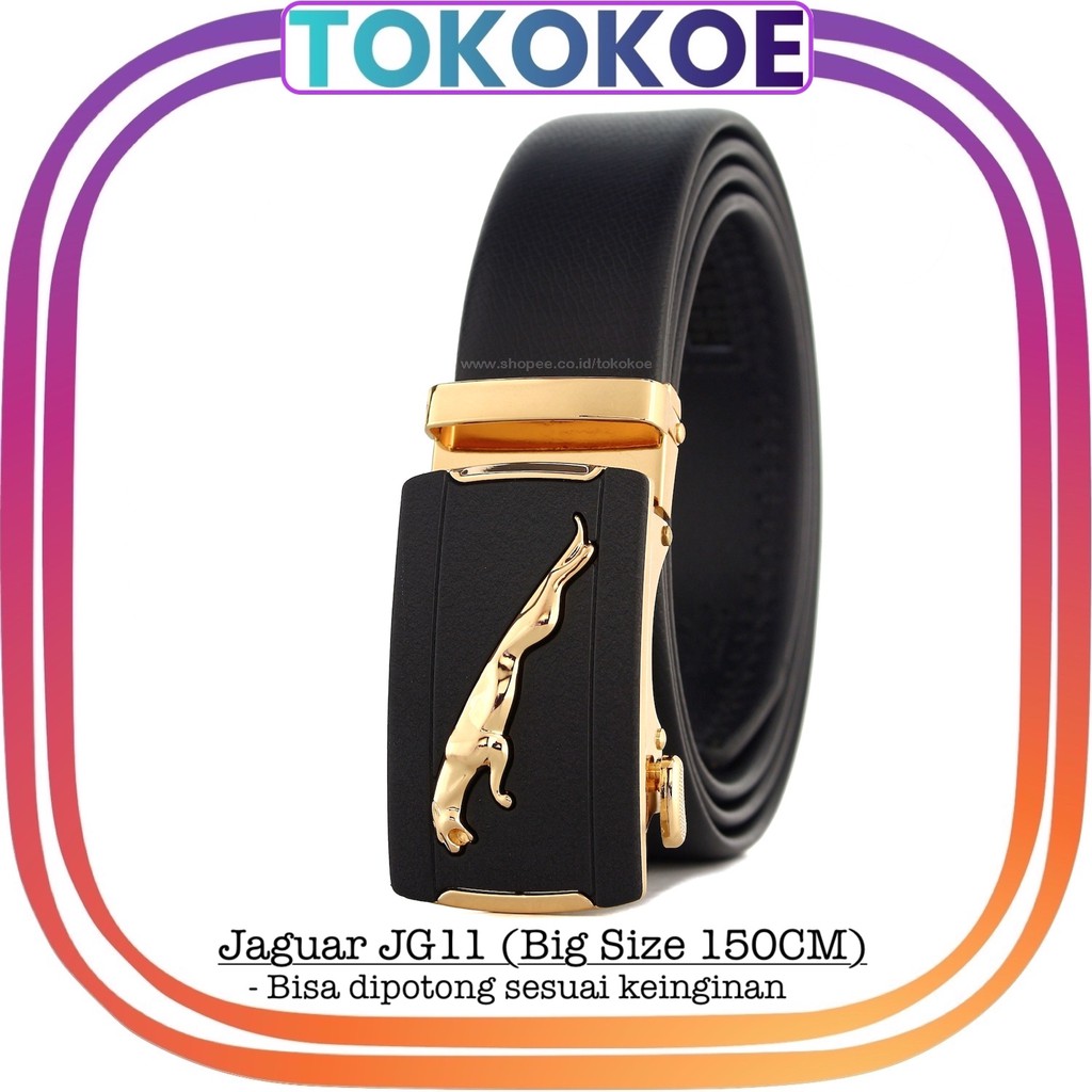 ❤️ TOKOKOE ❤️ | JAGUAR JG11 | GESPER IKAT PINGGANG PRIA IMPORT | MODEL REL BAHAN KULIT | PREMIUM