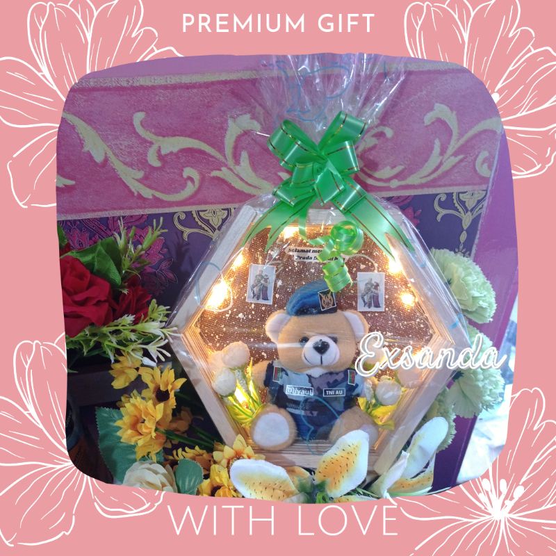 FRAME TEMA TNI AU // KADO ULTAH TNI AU // PASKHAS // BONEKA TNI AU