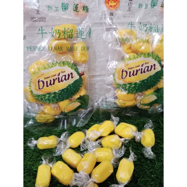 

Permen Lunak Rasa Durian Musang king Kemasan 125 Gram