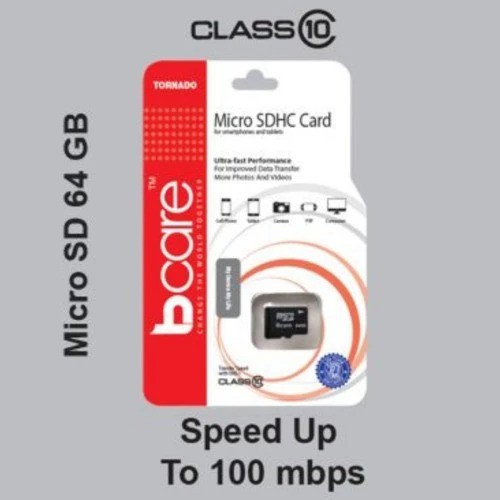 MicroSD Bcare Micro SD 64GB Memory Card MicroSD HC Class 10 100Mbps MicroSD