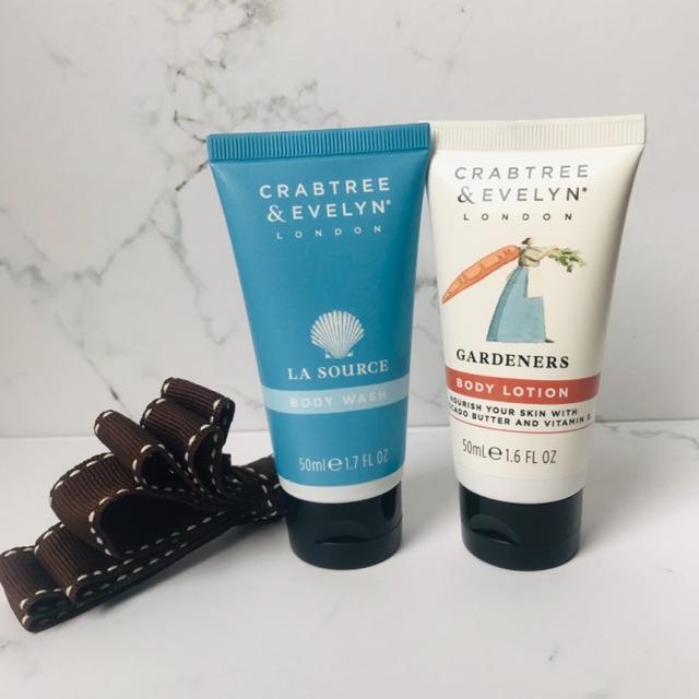 Crabtree and Evelyn body wash dan body lotion