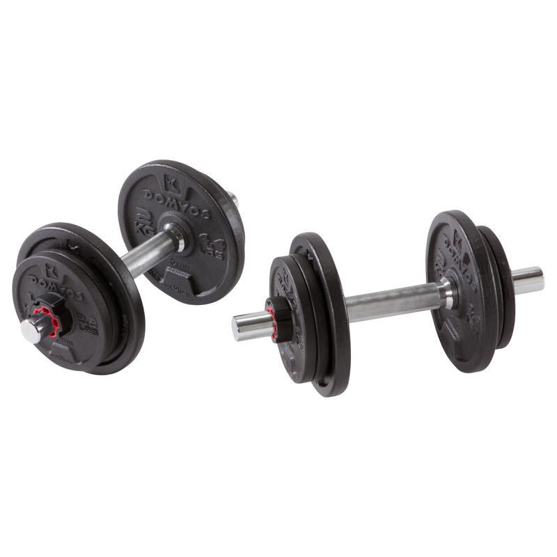 DOMYOS Dumbbell Set 20kg Alat Latihan Angkat Beban