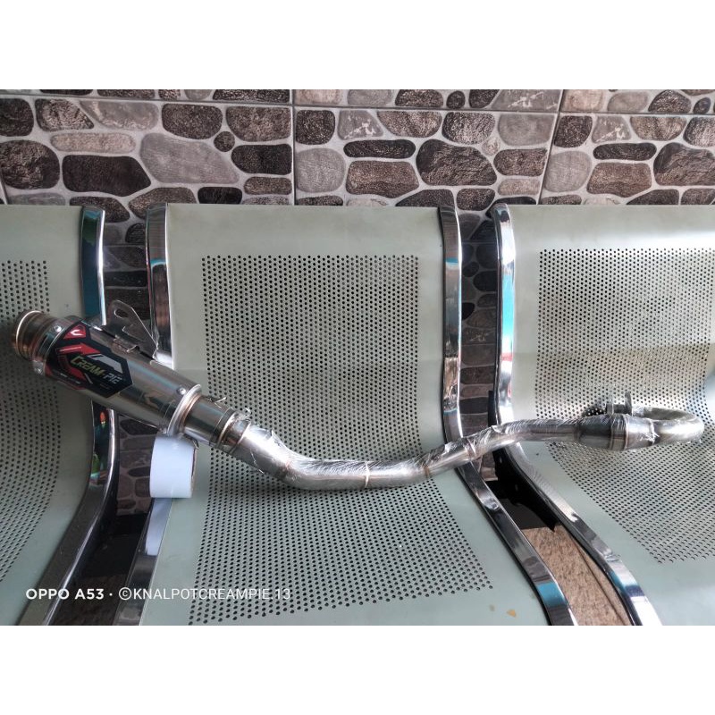 Knalpot CRF 150 Creampie CP3 Leher Atas Original Racing Jogjakarta