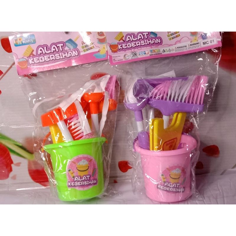 Mainan Anak Alat Kebersihan MC 01 - Cleaning Set Kantong