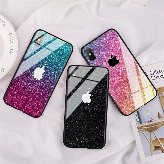 [2D20] Case Logo Iphone Gliter Premium Glosy For Samsung