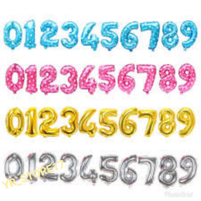 BALON HURUF ABJAD & ANGKA PARTY