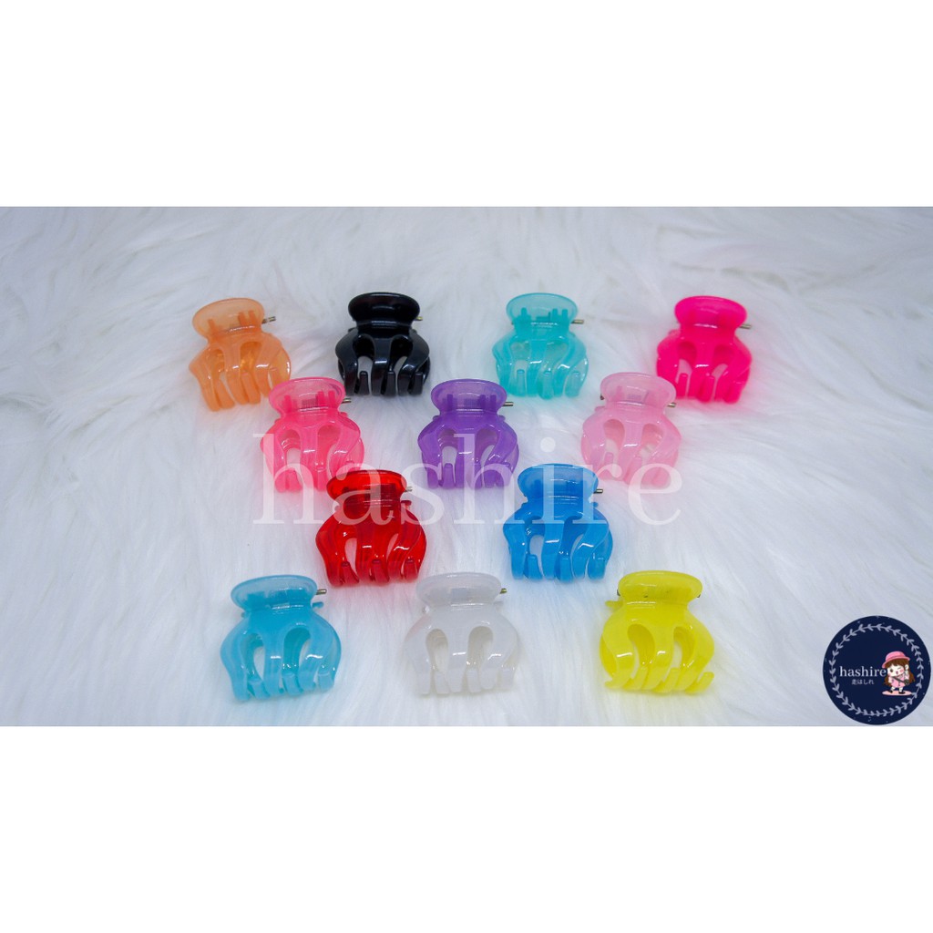 Jepit Rambut / Jedai Medium Transparent (3,5 cm) (READY) (MIN 12 PCS)