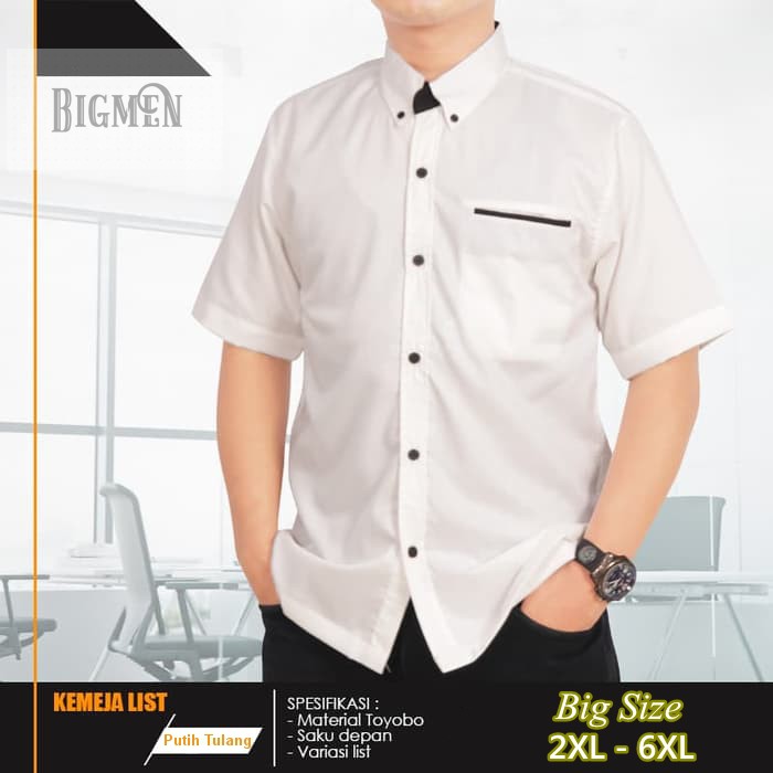 Baju BIG SIZE 6XL 5XL 4XL 3XL 2XL Kemeja JUMBO Pria Kemeja BIG SIZE | Kmj