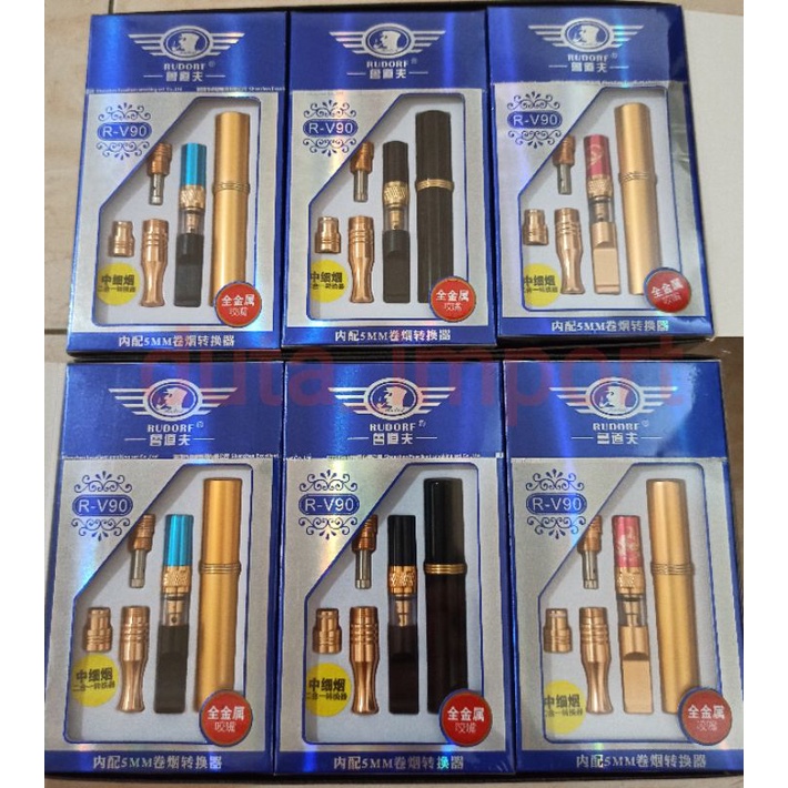 Filter Holder RUDORF RV90 Permanent /pipa penyaring untuk segala ukuran(slim/mild/standart)