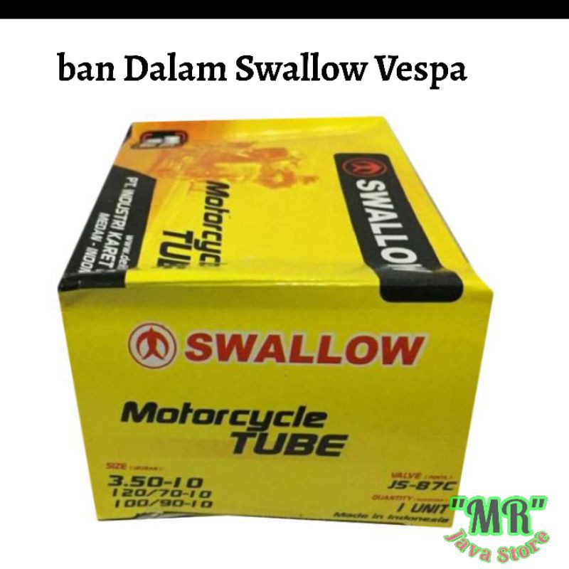 Ban Dalam vespa 3.50 Ring 10 / 120-70 Ring 10 Swallow