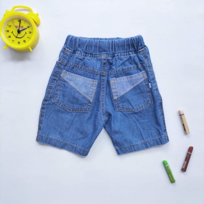 DK Celana Pendek Soft Jeans Tali Bahan Premium Bayi Anak