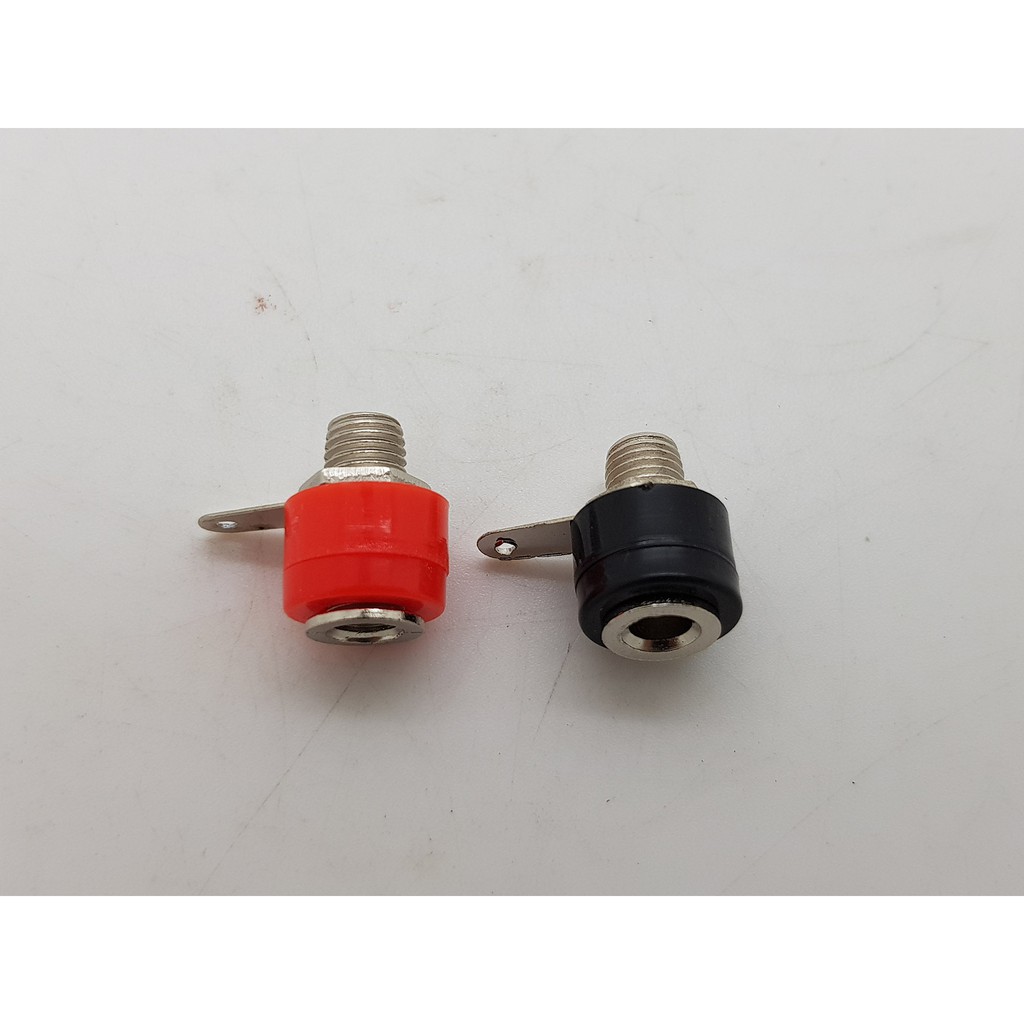 SOCKET BANANA BINDING POST 1 SET ( MERAH+HITAM )