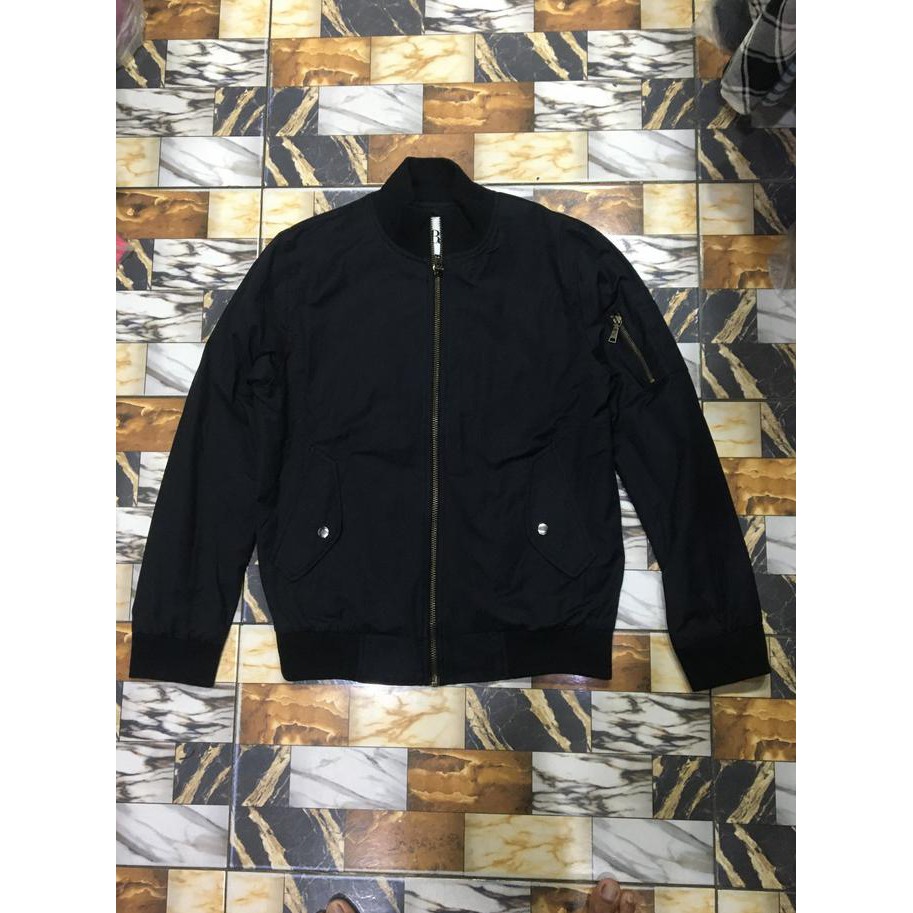 ✨ TERBARU JAKET COWOK TERBARU✨ ZARA MENS BOMBER JACKET BLACK ORIGINAL STOK TERBATAS