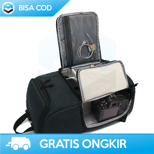 TAS PENYIMPANAN KAMERA DSLR CANON NIKON BY ANDOER BACKPACK WATERPROOF