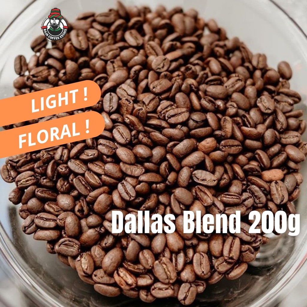 

RAJA COFFEE ESTATE DALLAS BLEND 200G KOPI BIJI BUBUK ARABIKA ACEH GAYO JAMIN FRESH ROAST