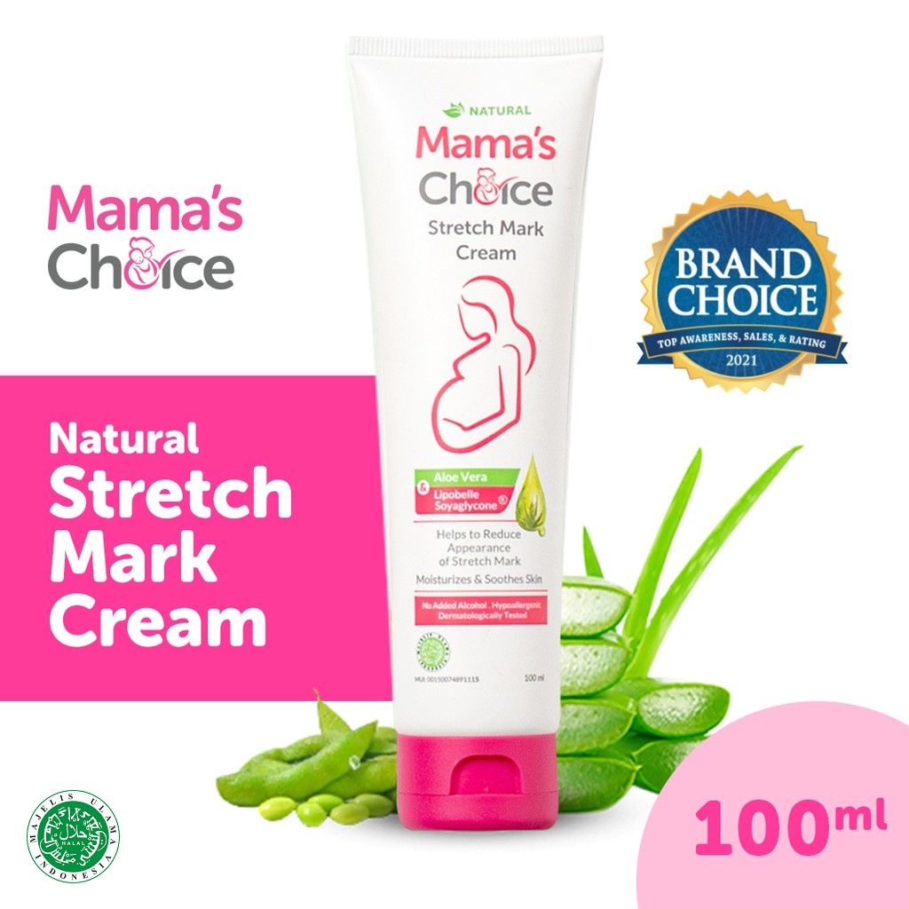 MAMA'S CHOICE Stretch Mark Cream mamas choice (Solusi Perut Gatal dan stretch mark) Halal &amp; BPOM