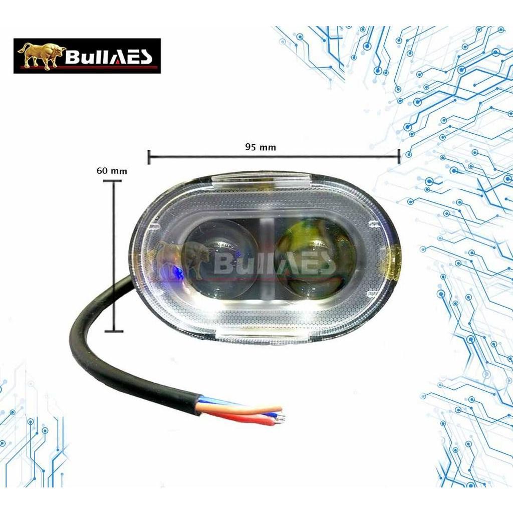 Lampu tembak Oval Lensa Ring