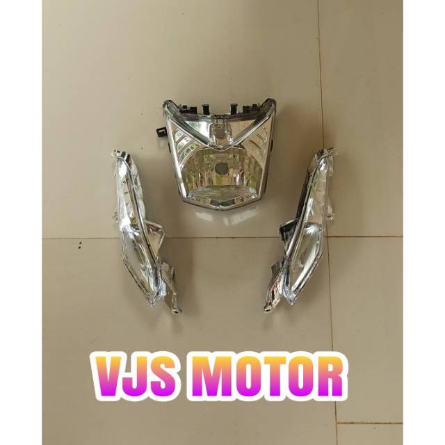 Cover lampu depan reflektor set sen kiri kanan HONDA BEAT FI 2014 sampay BEAT FI 2016 masuk