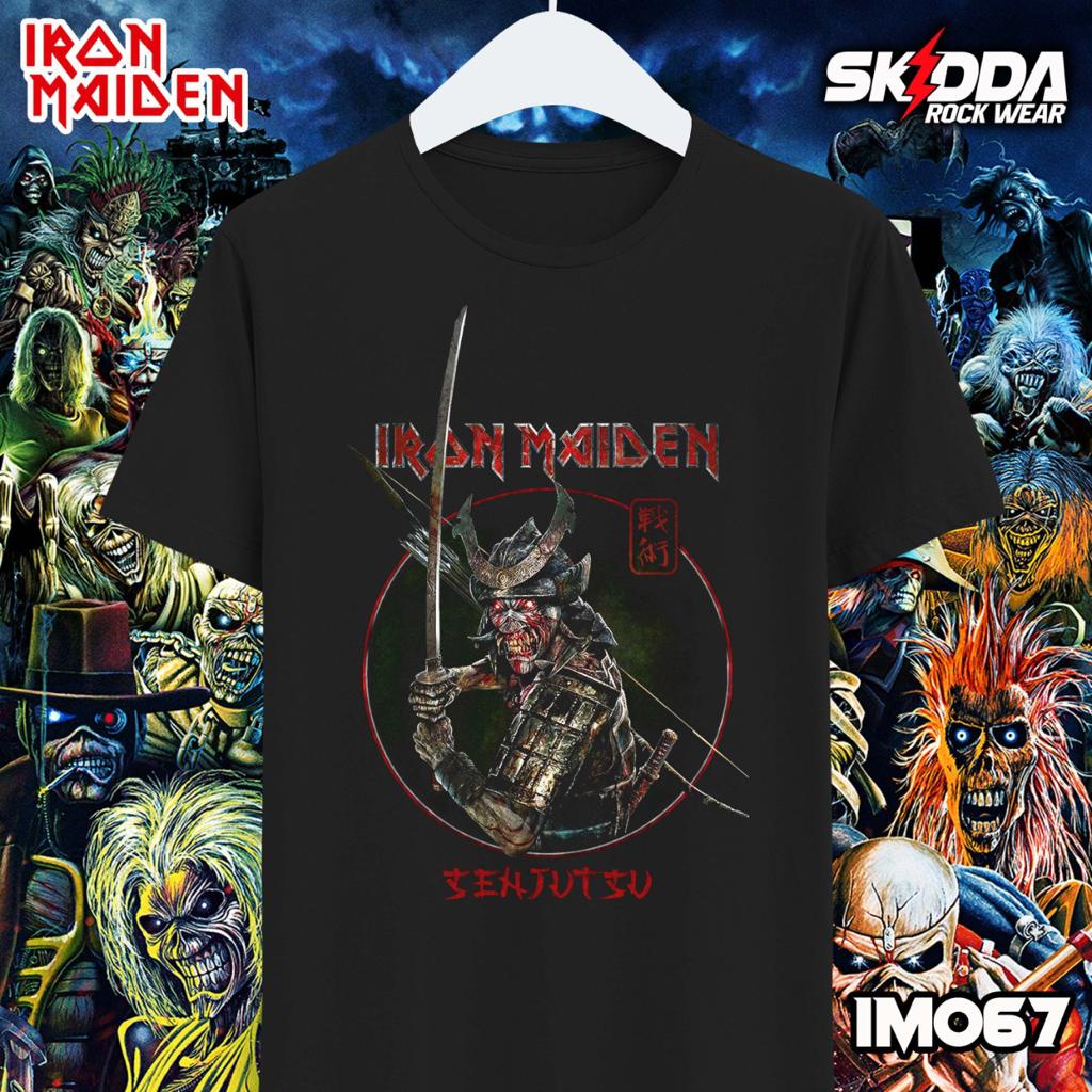 T Shirt Kaos Band Heavy Metal IRON MAIDEN – Senjutsu - Premium Black NSA