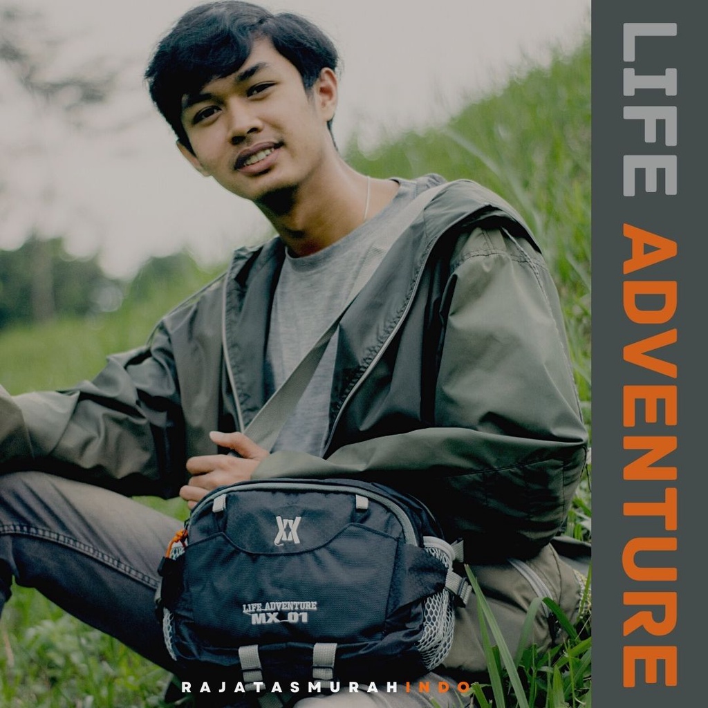 Tas Selempang Tas Selempang GEAR BAG LIFE ADVENTURE MX 01 -  Original BB - Slingbag Waist bag Cowok