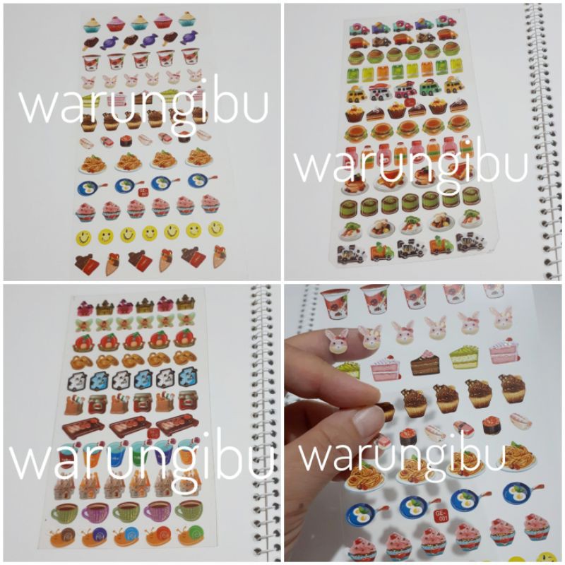 

Food Truck Sticker Mainan Gambar Tempel Stiker Dekorasi Motif Makanan