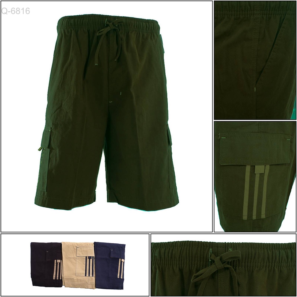 Celana Pendek Cowok Kolor Cargo Alpheus M-L