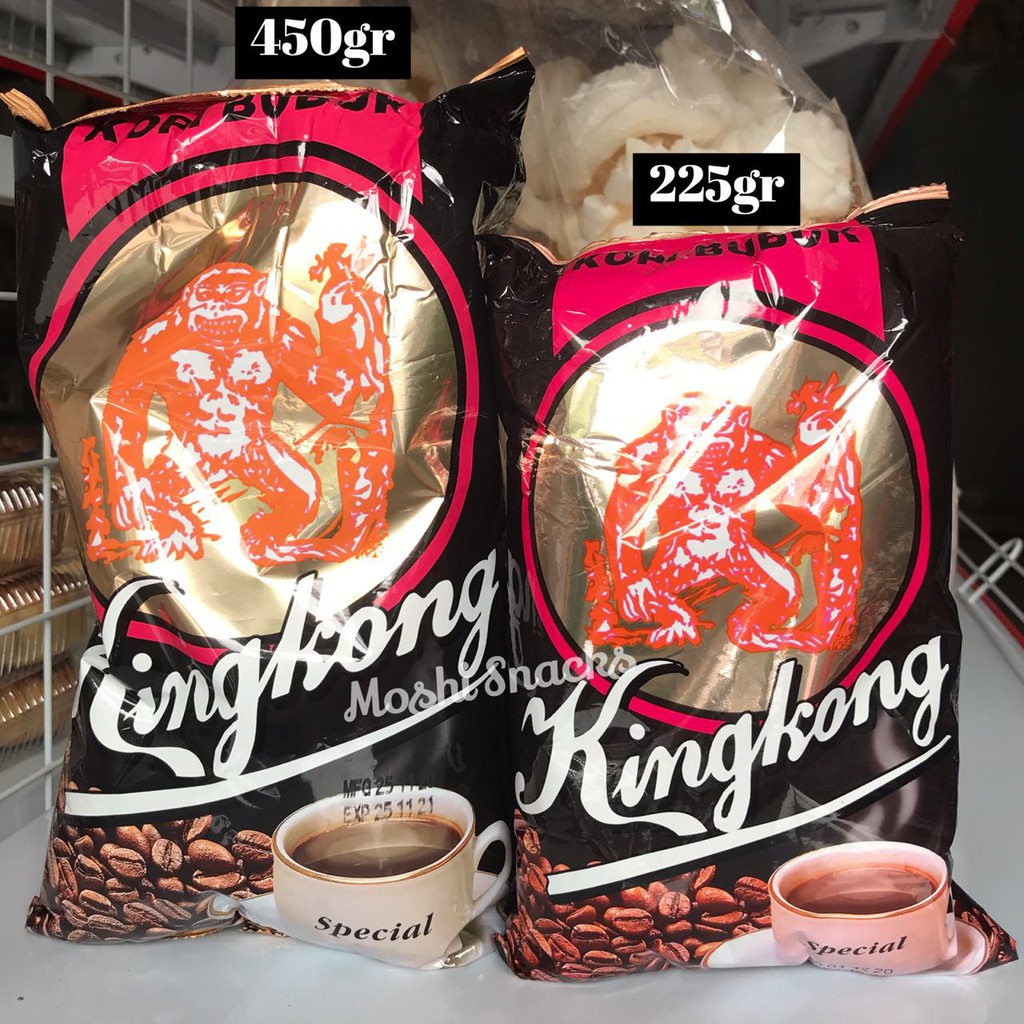 

Kopi Bangka Kingkong Spesial 400gr / Kopi Bubuk Bangka King Kong Special Bungkus Hitam / Kopi Giling Sumatra Halal Coffee Powder