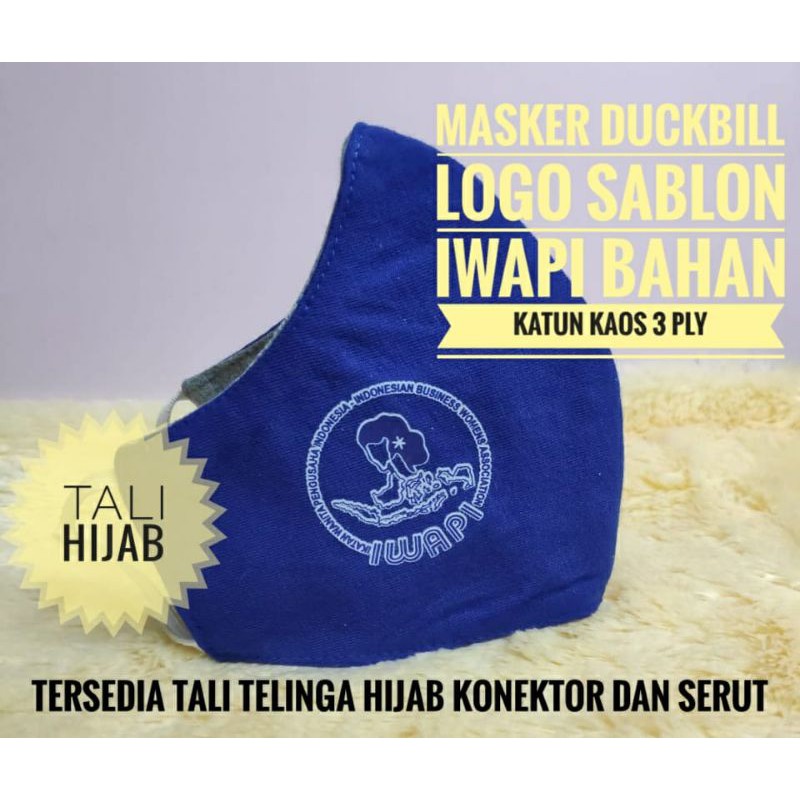 Masker Logo Iwapi Duckbill 3 Ply