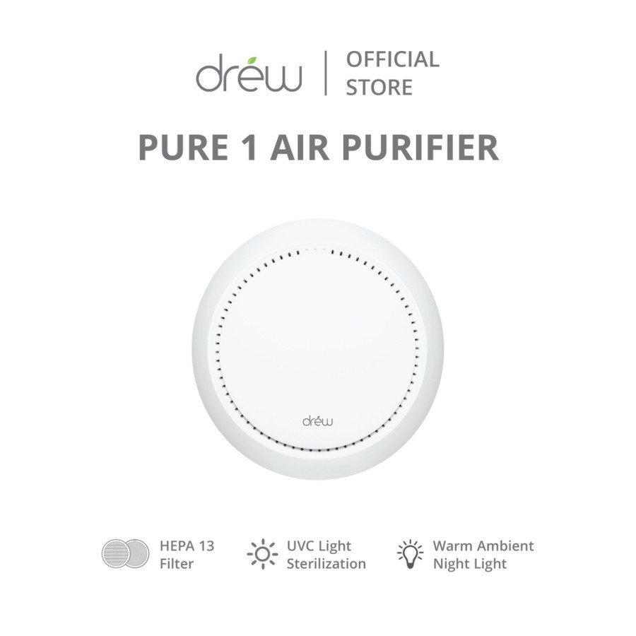 Drew Air Purifier - Pure 1 Hitam / Putih