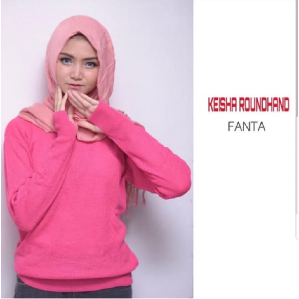 Sweater wanita Roundhand lengan bolong Baju Atasan Wanita Korea Style Sweater Rajut Korea Roundhand Sweater fj