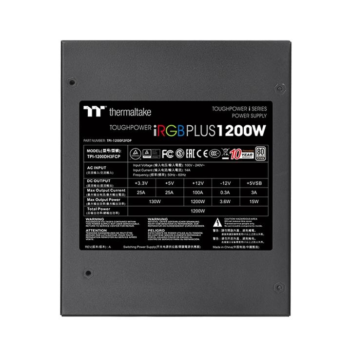 Thermaltake Power Supply Toughpower iRGB PLUS 1200W Platinum