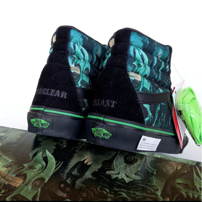 VANS SK8 HI NUCLEAR BLAST BLACK PRINT