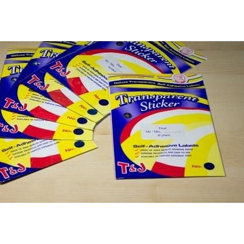 

◘ Jual Label Transparan / Transparent / Transparant T&J 103 ✩