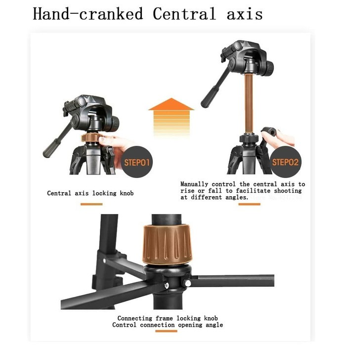 Tripod Kamera Camcorder DSLR Weifeng Original WT-3520 WT3520 3way Head